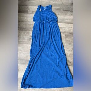 Women’s Mix & Co. Maxi Dress blue spring casual lightweight vacation Easter
